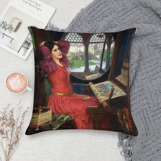 I Am Half Sick of Shadows, Said The Lady of Shalott - John William Waterhouse Soft High-Density Material Throw Pillow