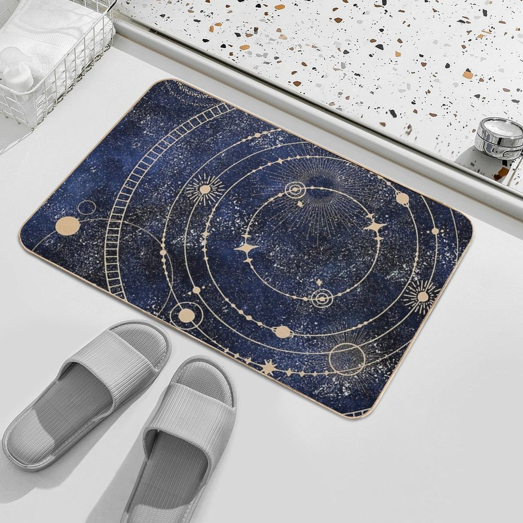 Mystic Celestial Skies  Pet-Safe Bath Mat
