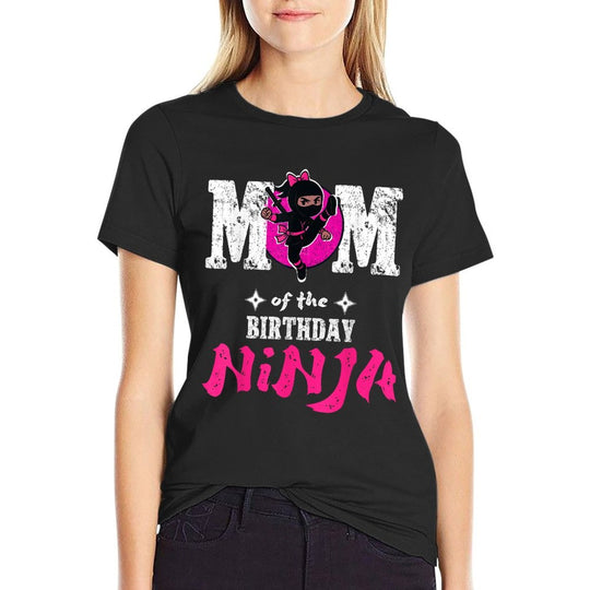Mom of The Birthday Ninja Funny Girl Ninja Birthday  Classic T-Shirt
