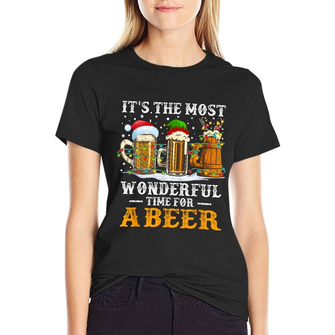 Its The Most Wonderful Time For A Beer Christmas Drink  Relaxed-fit T-Shirt