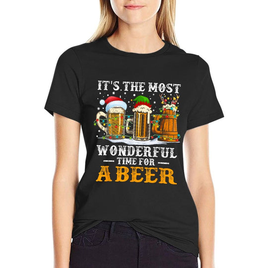 Its The Most Wonderful Time For A Beer Christmas Drink  Relaxed-fit T-Shirt