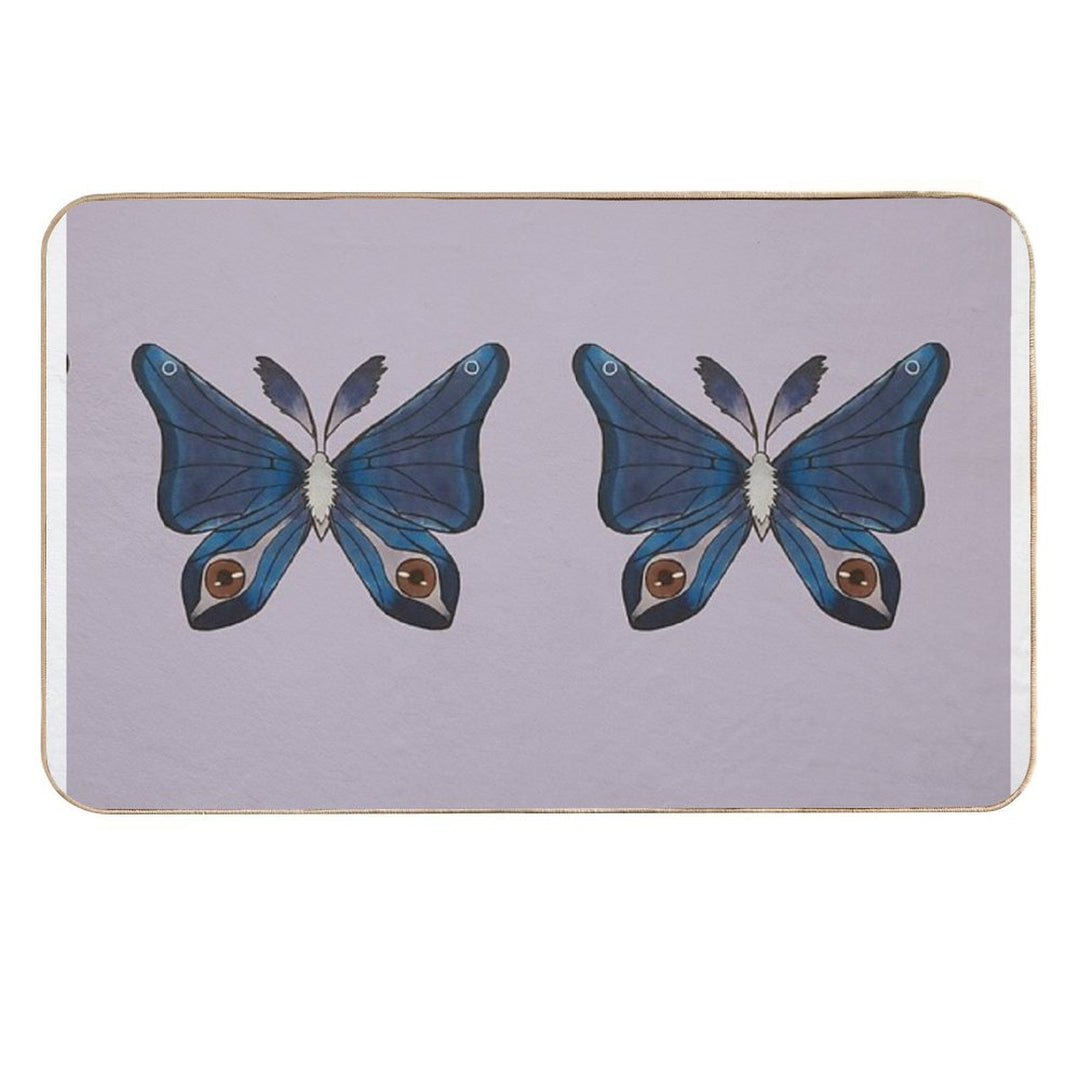 Purple Moth  Versatile Bath Mat