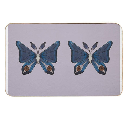 Purple Moth  Versatile Bath Mat