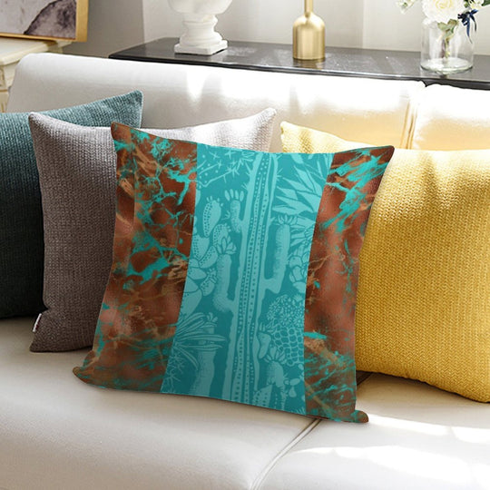 Distressed Cactus Soft Style Accent Throw Pillow