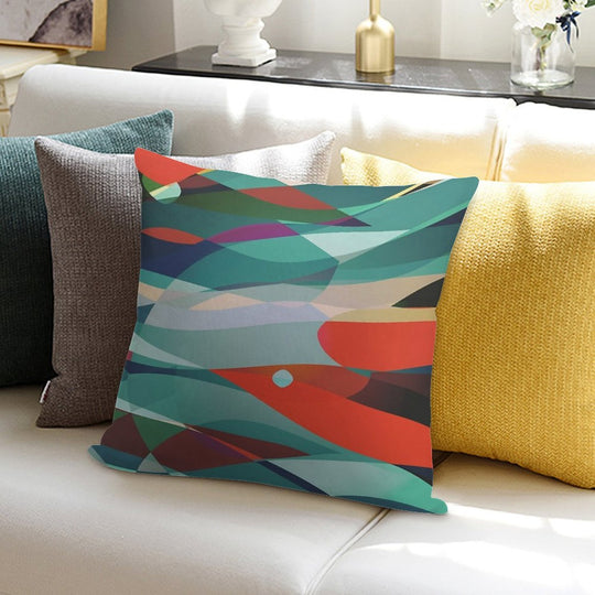 Red Bird Soft Fade-Resistant Throw Pillow