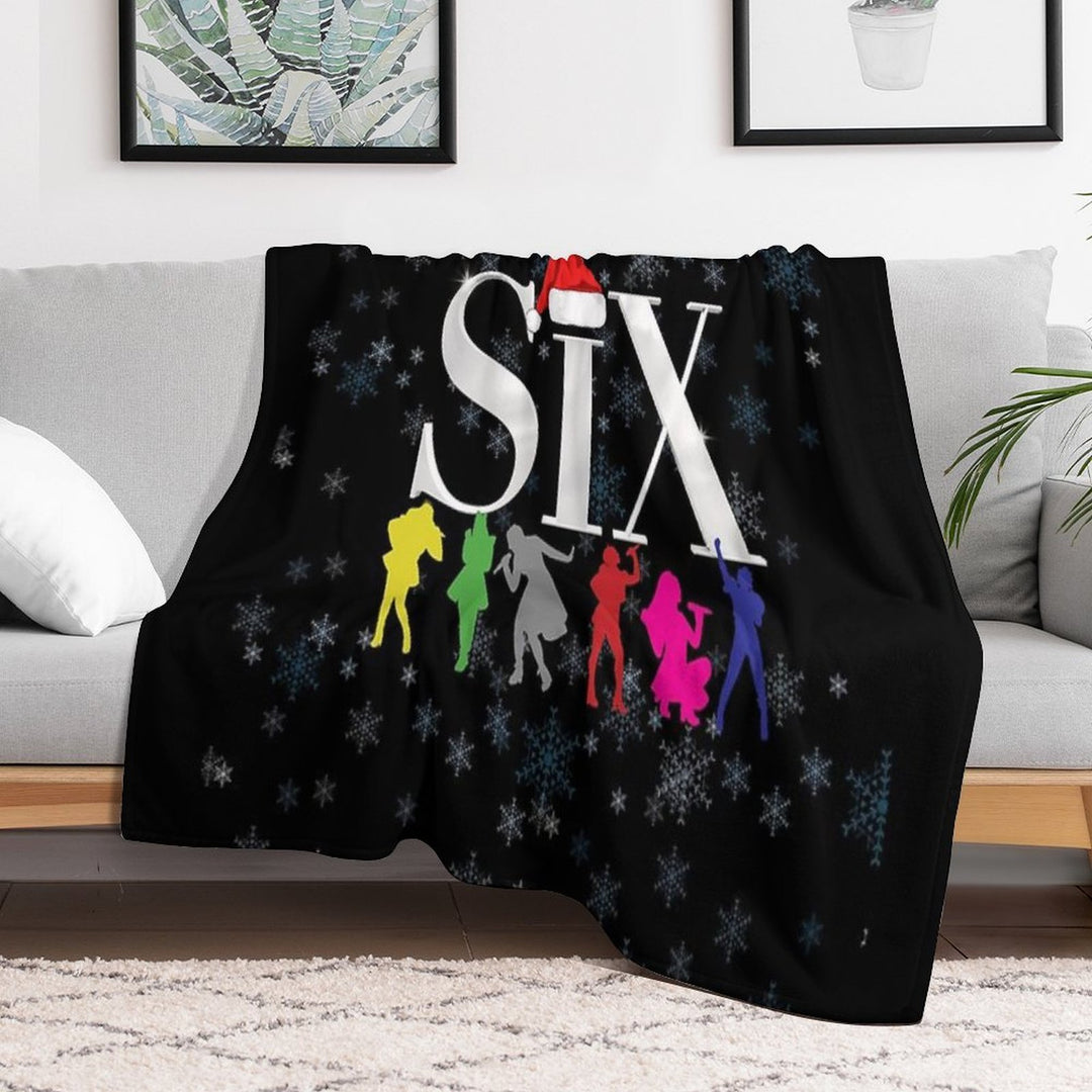 Six The Musical Christmas Compact Throw Blanket