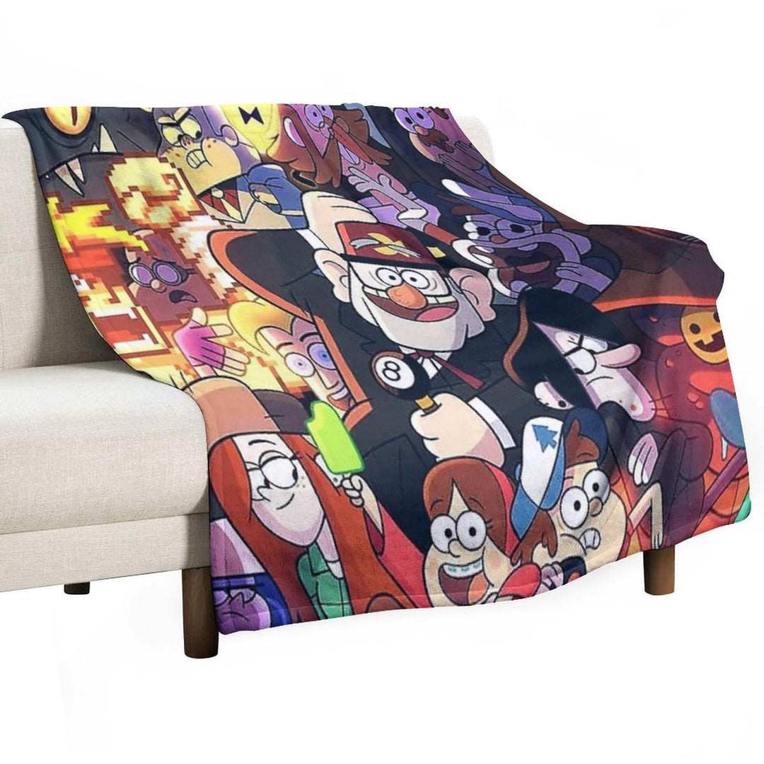 Gravity Falls Easy Care Throw Blanket
