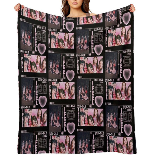 GIDLE Kpop Gift-ready Throw Blanket