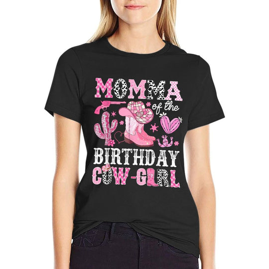 Momma Of The Birthday Cow-Girl Rodeo Cowgirl Bday  Breathable T-Shirt