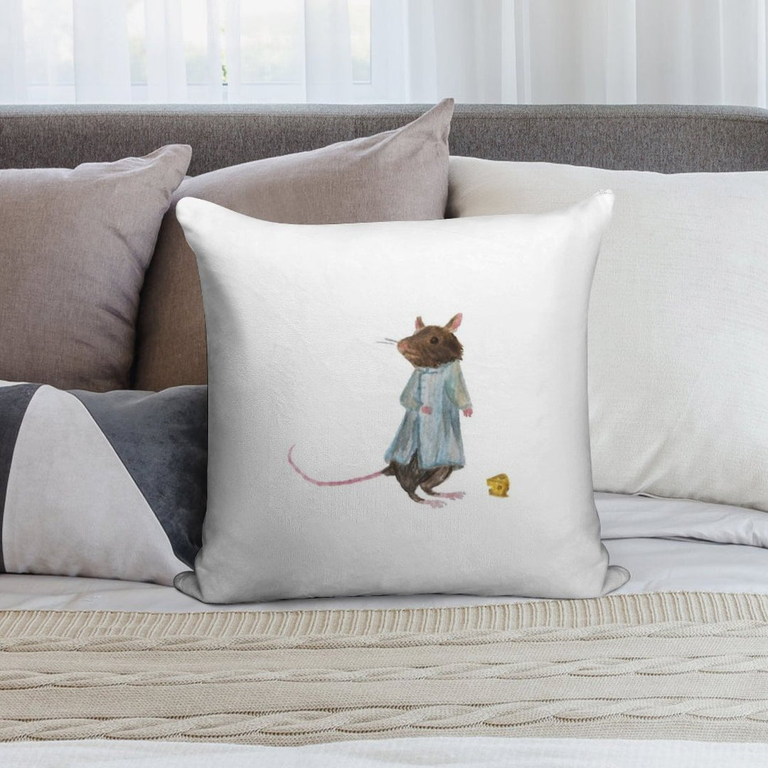 Maisie The Lab Mouse Soft Luxury Feel Throw Pillow