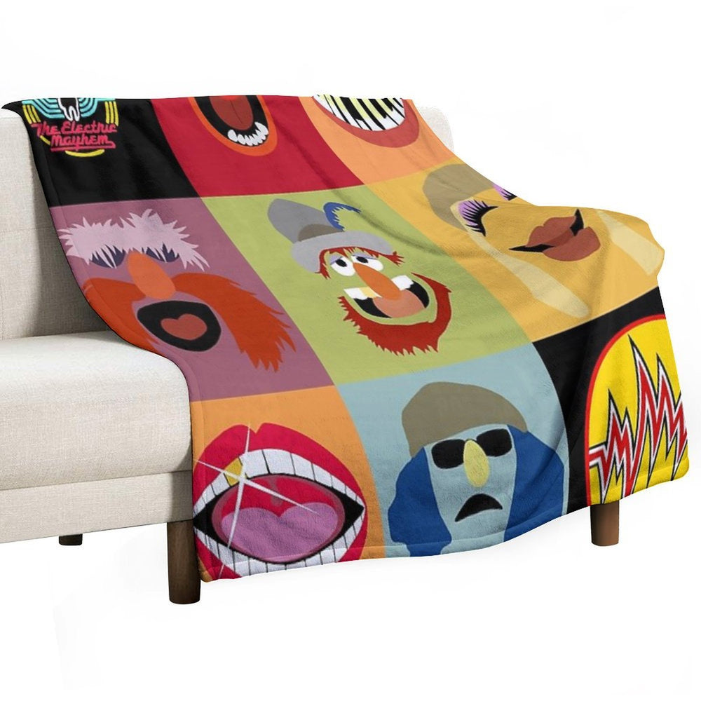 Dr. Teeth And The Electric Mayhem Travel-friendly Throw Blanket