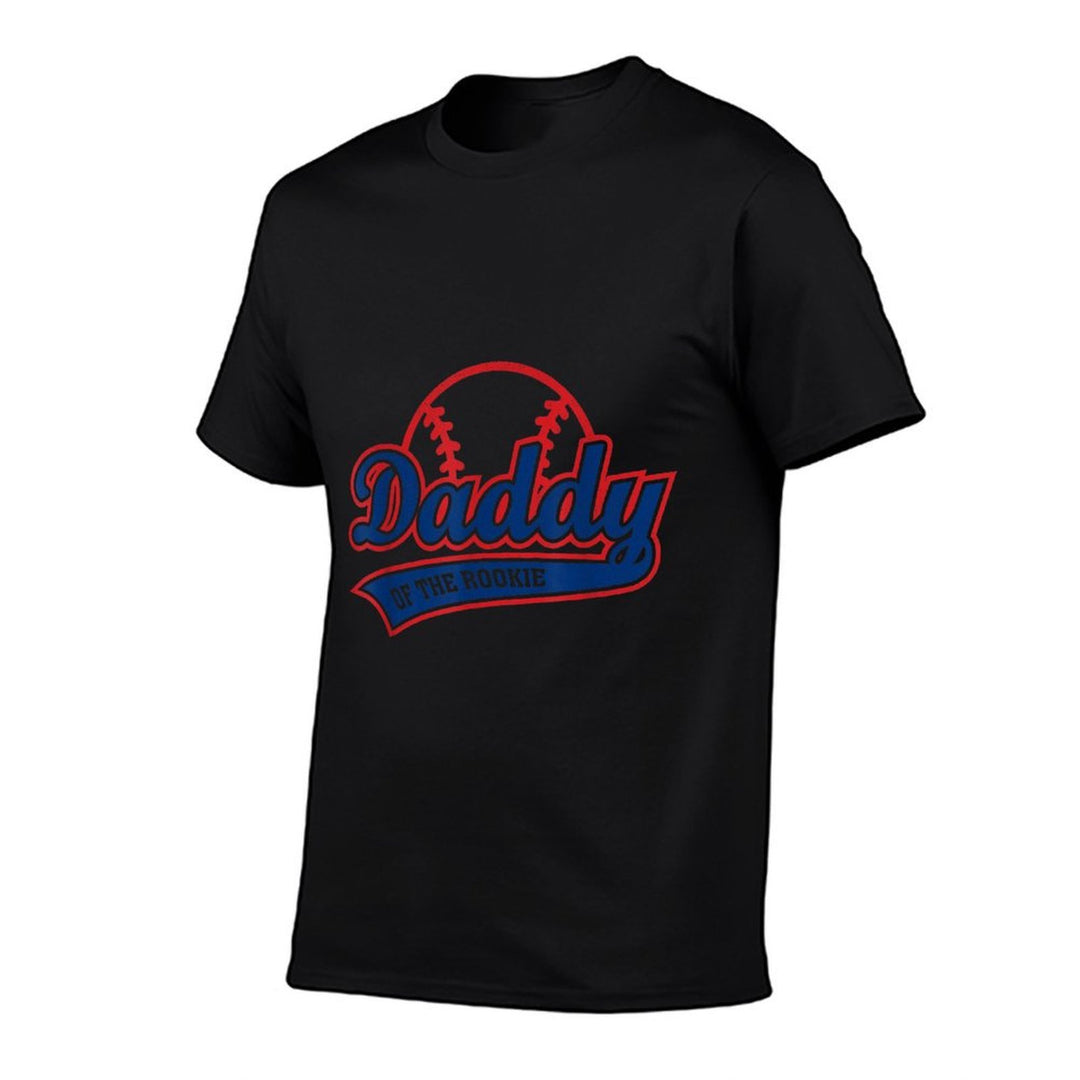 Funny Retro Baseball Daddy of The Rookie  Polyester Blend T-Shirt