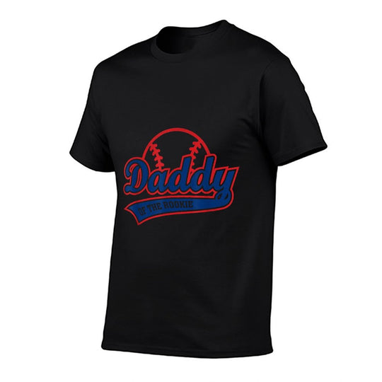 Funny Retro Baseball Daddy of The Rookie  Polyester Blend T-Shirt