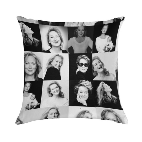 Meryl Streep Soft Easy Maintenance Throw Pillow