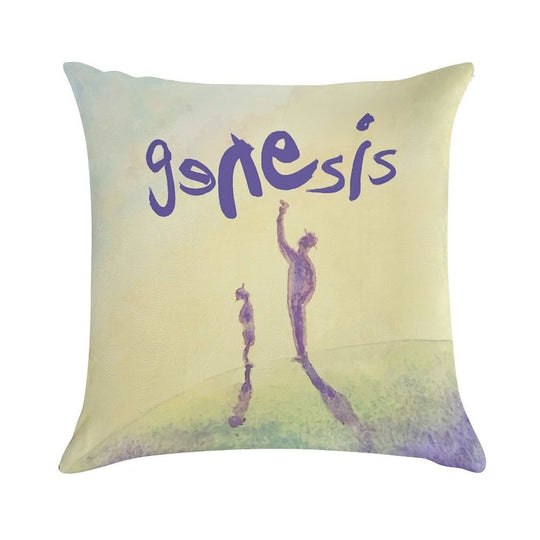 Genesis The Band Soft Hidden Zipper Throw Pillow