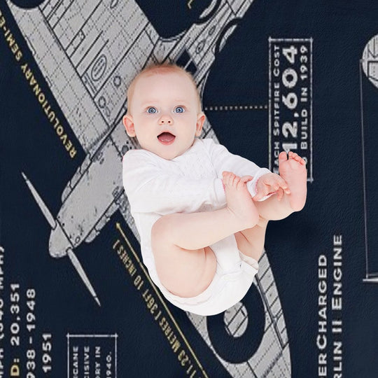 Spitfire Machine-washable Throw Blanket