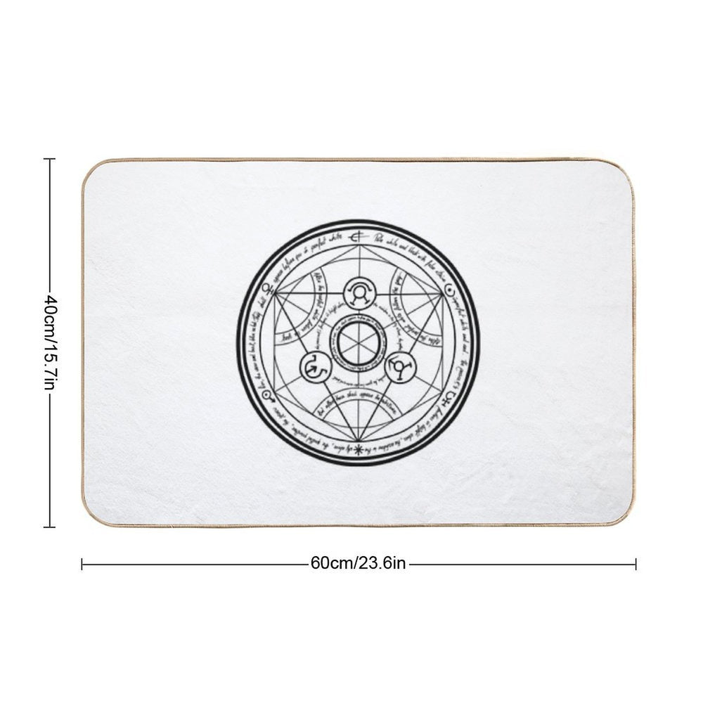 Human Transmutation Circle Fullmetal Alchemist  Pet-Safe Bath Mat