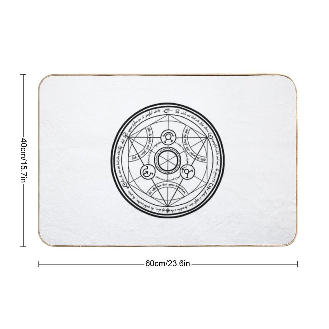 Human Transmutation Circle Fullmetal Alchemist  Pet-Safe Bath Mat