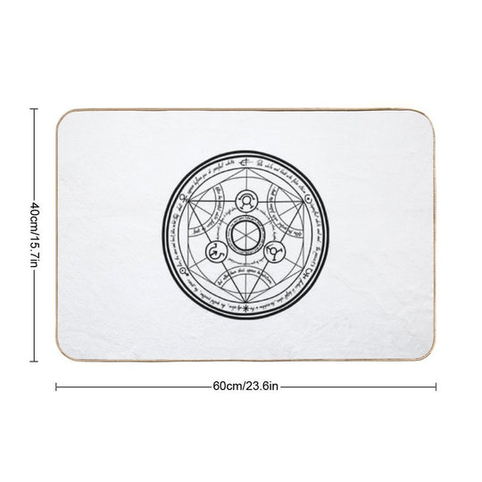 Human Transmutation Circle Fullmetal Alchemist  Pet-Safe Bath Mat