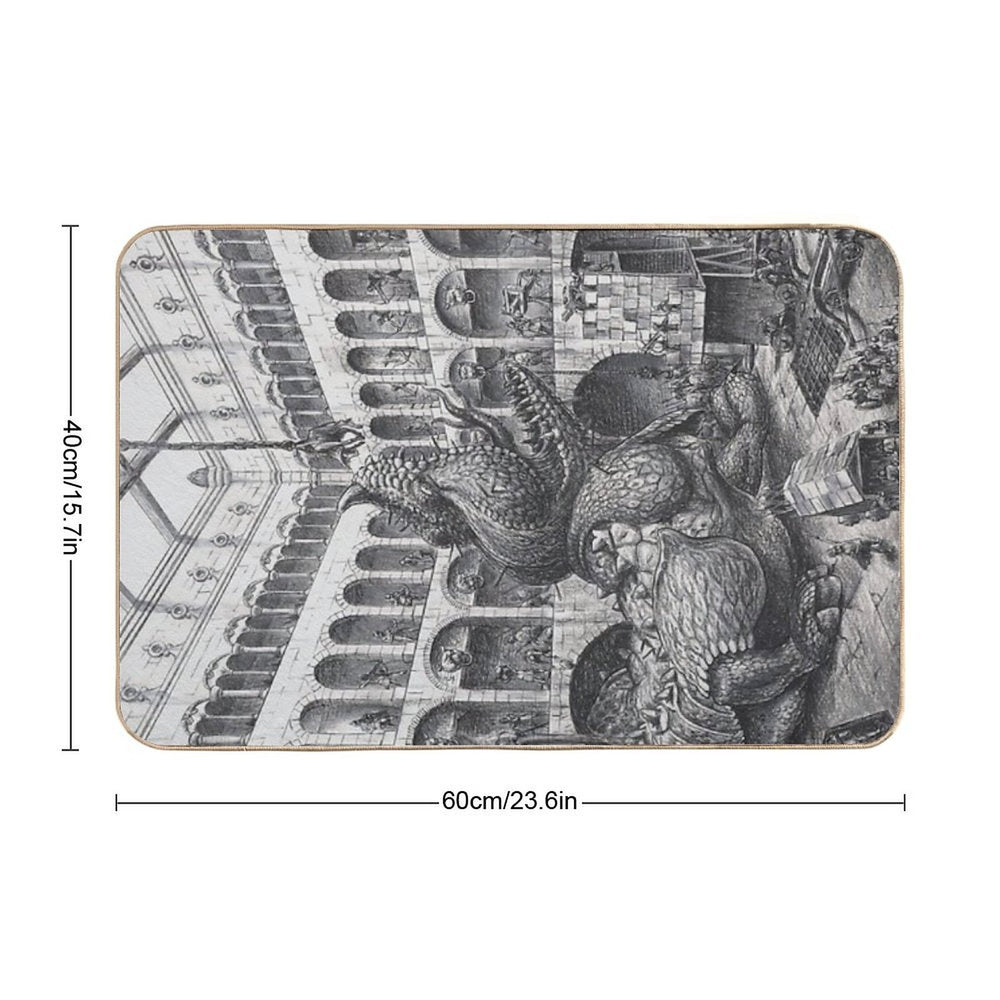 THE BEAST MUST DIE!  Anti-Trip Bath Mat