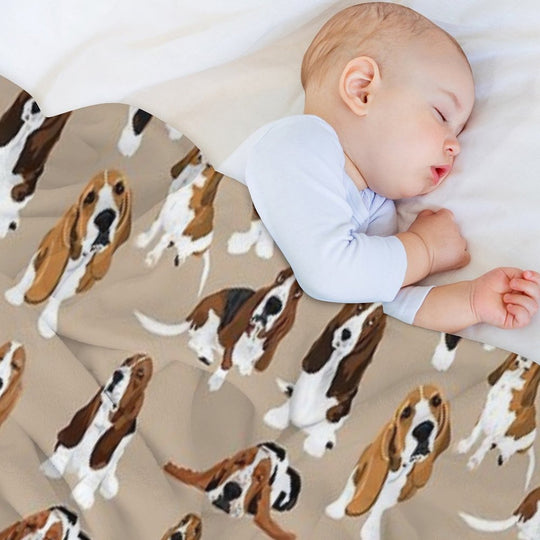 Basset Hound Durable Throw Blanket