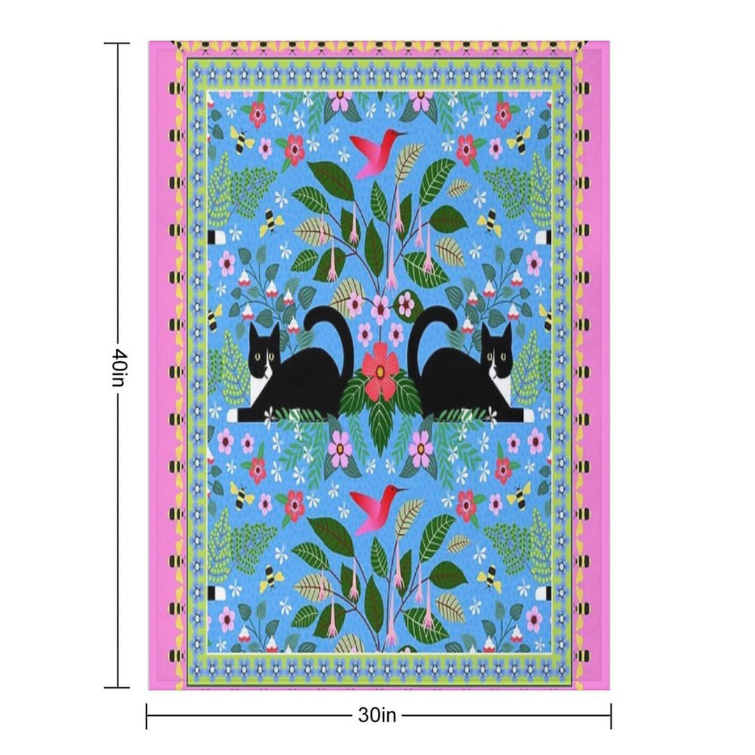 Katie And The Hummingbird Durable Throw Blanket