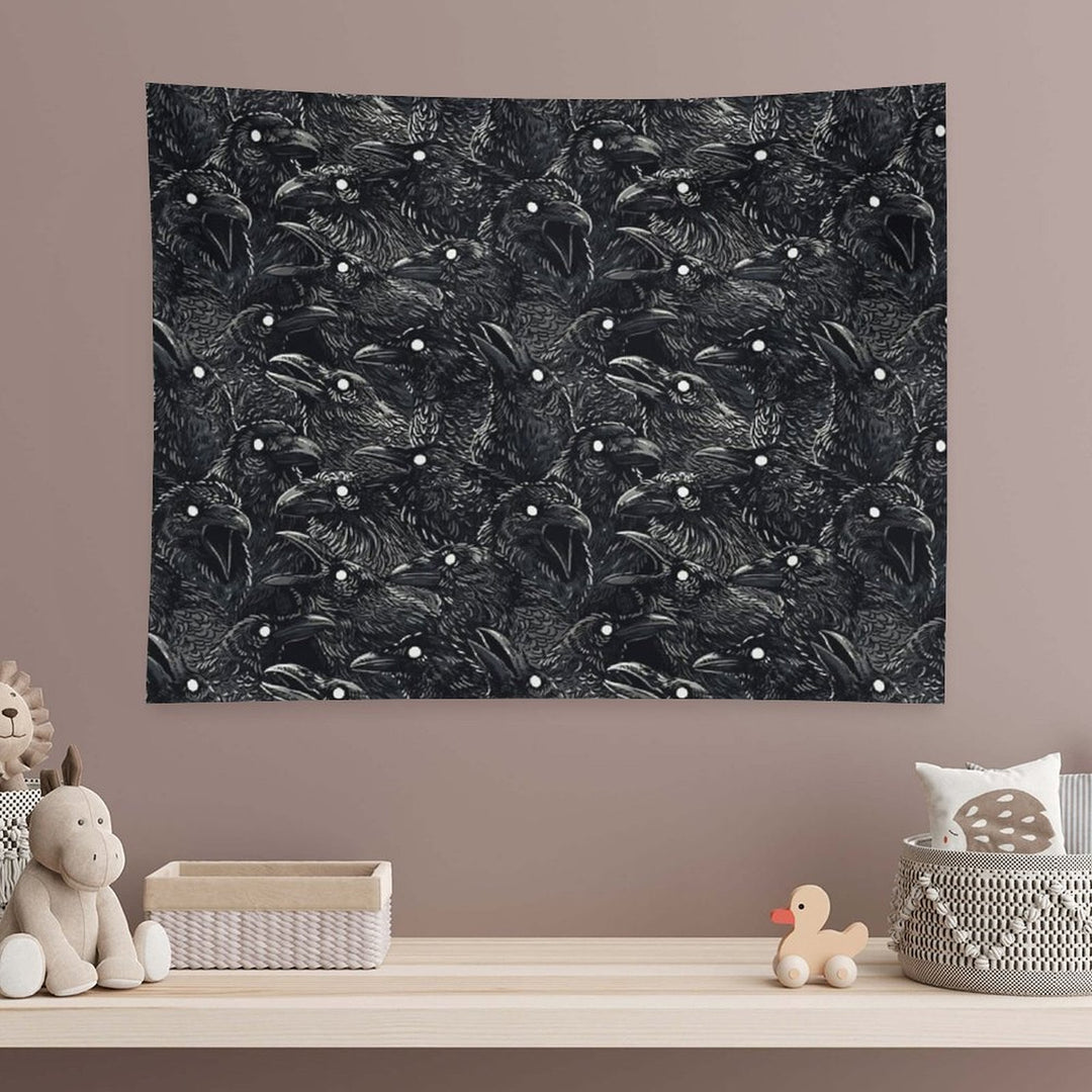 Raven Pattern 2 Tapestry