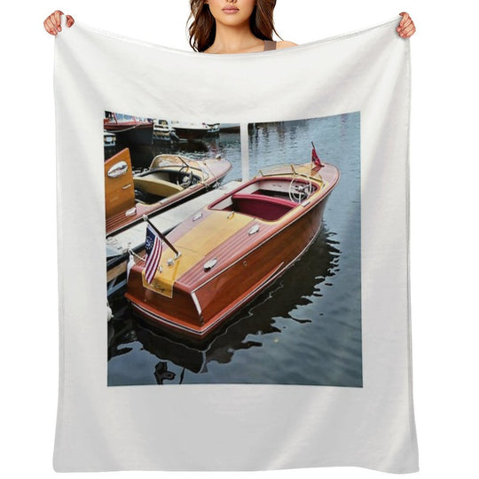 Photo of A Chris Craft Riviera Comfort Throw Blanket