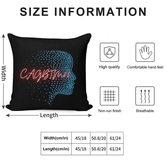 CAGBTM03 Soft Hidden Zipper Throw Pillow