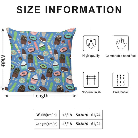 Just Desserts Soft Ultra-Soft Texture Throw Pillow