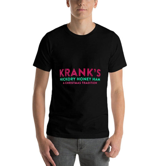 Kranks Hickory Honey Ham A Christmas Tradition Xmas Apparel  Heathered Texture T-Shirt