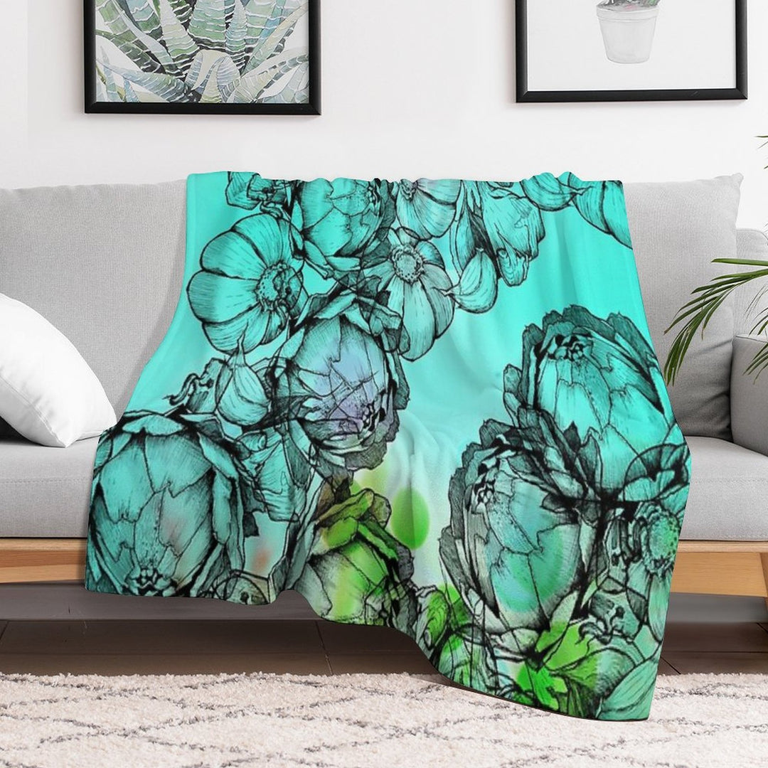 In My Garden of Colours Comfort Throw Blanket