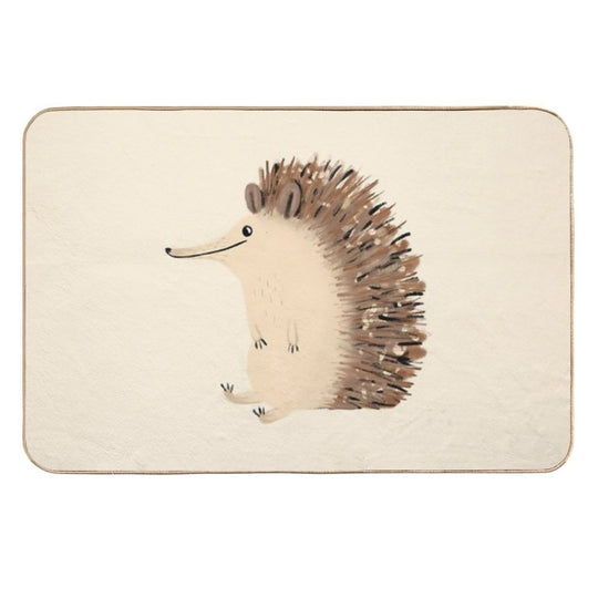Happy Hedgehog Sketch  Multi-Purpose Bath Mat