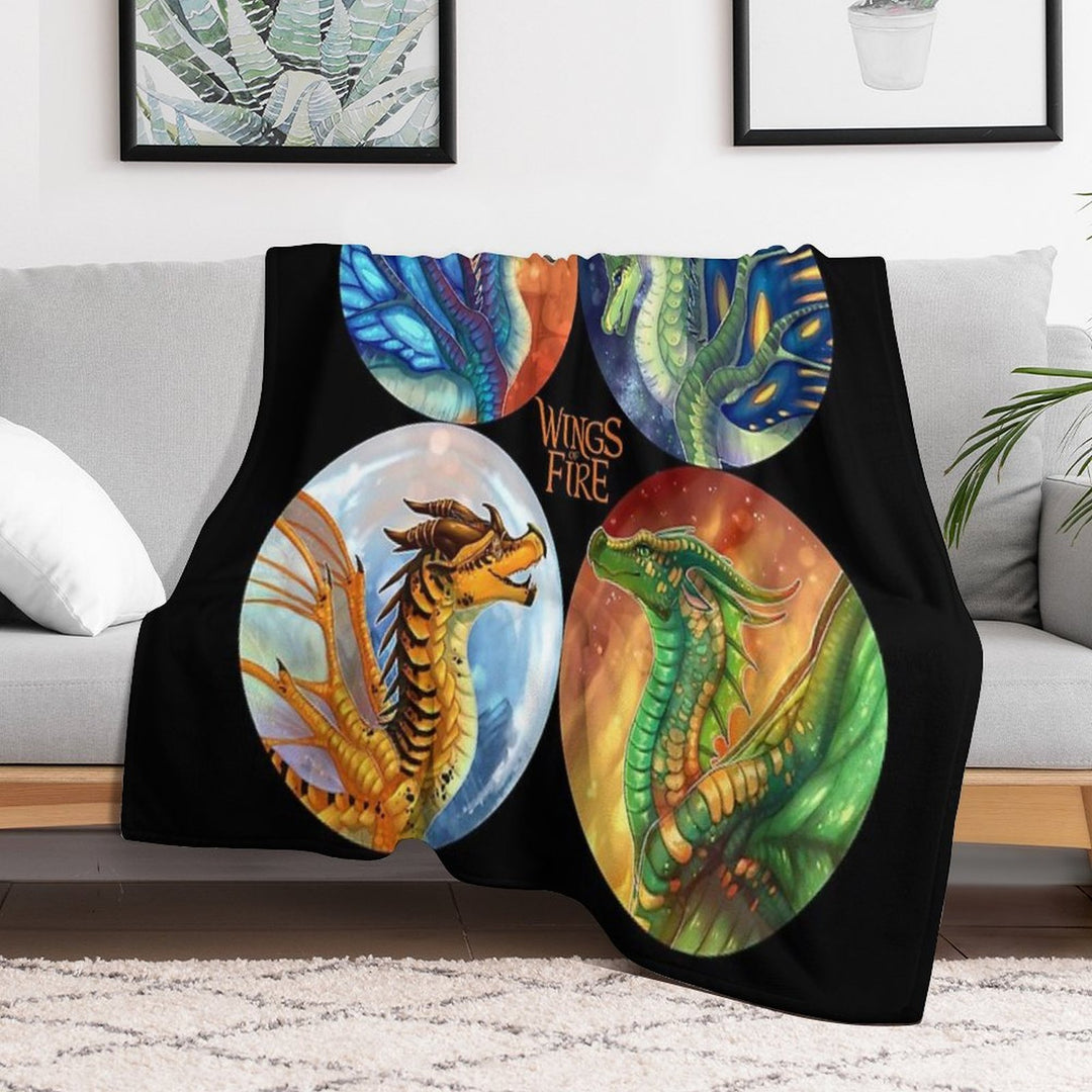 Wings of Fire - Heroes of The Lost Continent Machine-washable Throw Blanket