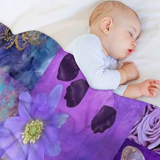 Purple Aesthetic Lightweight Throw Blanket