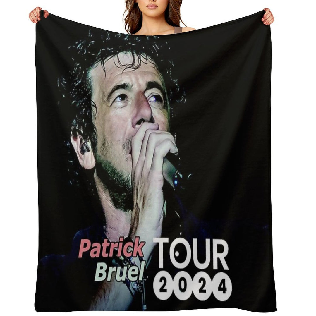 Bilanya Patrick Bruel Show Tour TOURNEE En ACOUSTIQUE 2022 Velvety-soft Throw Blanket