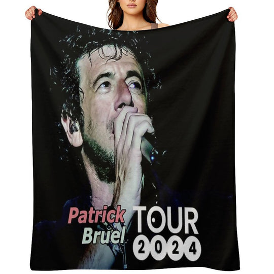 Bilanya Patrick Bruel Show Tour TOURNEE En ACOUSTIQUE 2022 Velvety-soft Throw Blanket