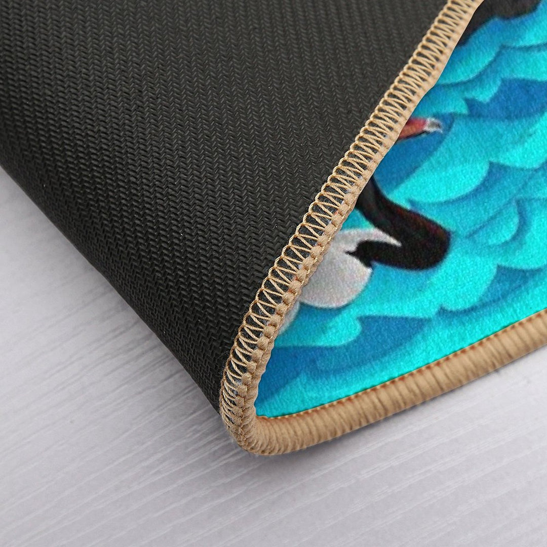 Magpie Geese of Black Rock Lake.  Absorbent Bath Mat