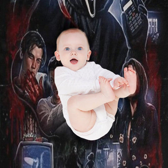Scream Horror Movie Artwork Poster Plush Throw Blanket