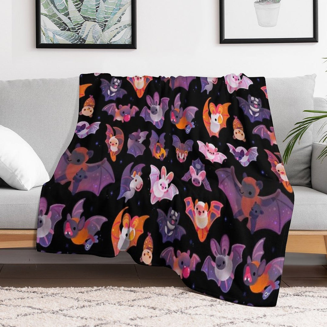 Bat - Dark Durable Throw Blanket