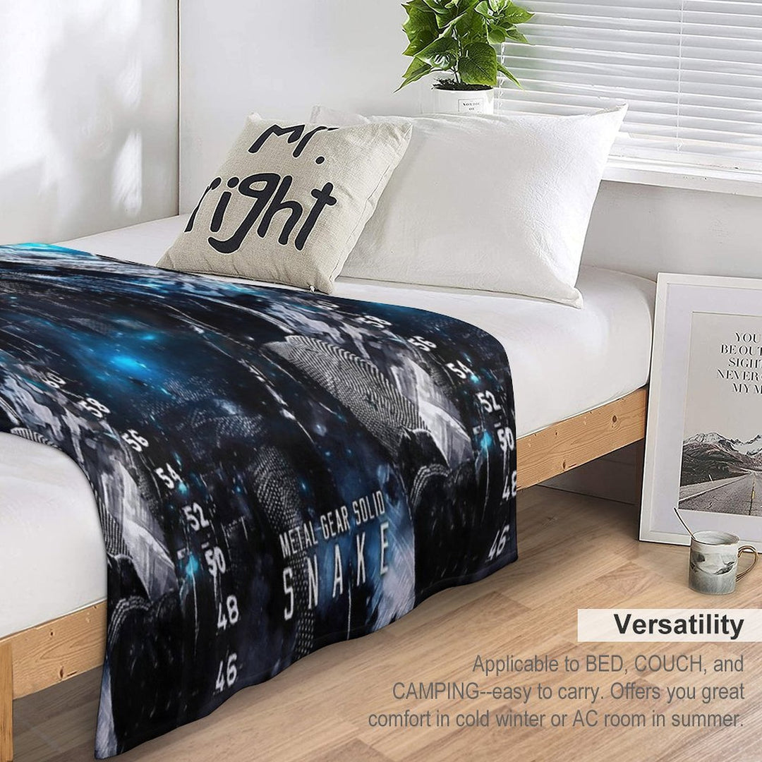 Metal Gear Solid Snake Wrinkle-free Throw Blanket
