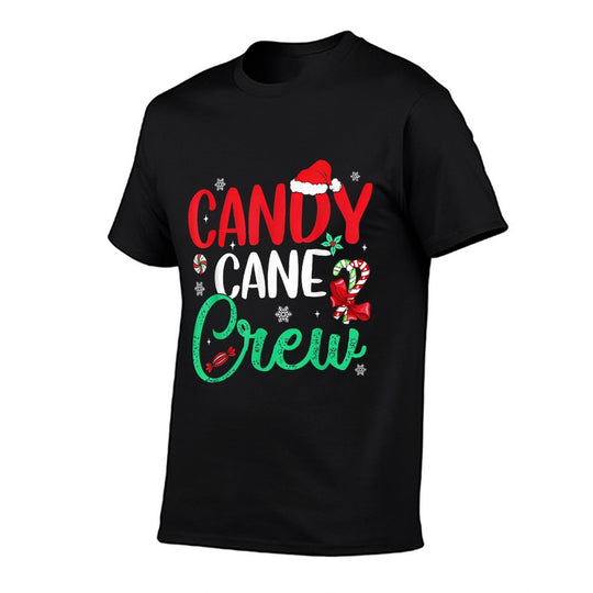Christmas Candy Cane Funny Holiday Family Matching Pajama PJ  Trendy Pattern T-Shirt