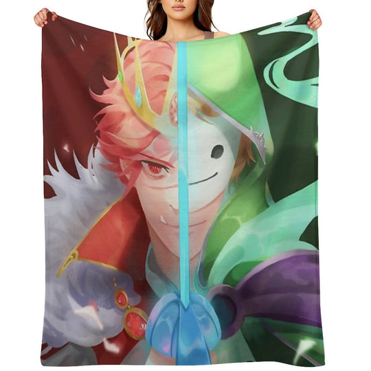 Technoblade Vs Dream Duel Gift-ready Throw Blanket