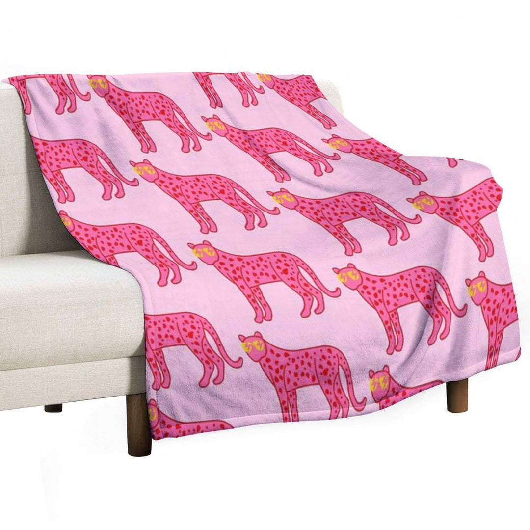 Cheetah Xoxo Eco-conscious Throw Blanket
