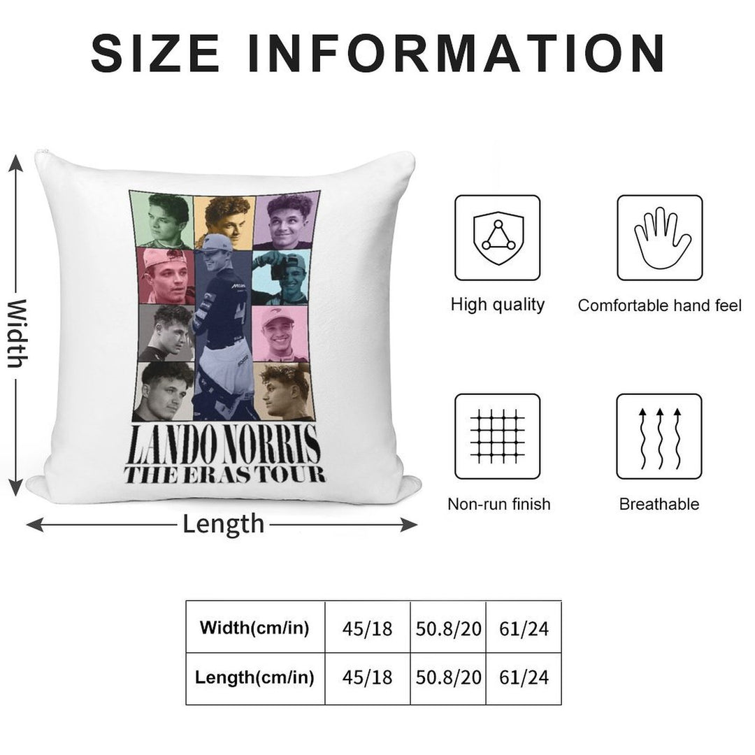 Lando Norris  The Eras Tour Soft Warmth Comfort Throw Pillow