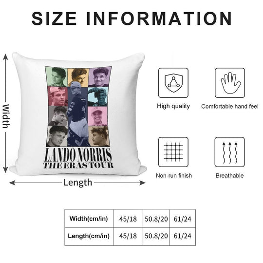 Lando Norris  The Eras Tour Soft Warmth Comfort Throw Pillow