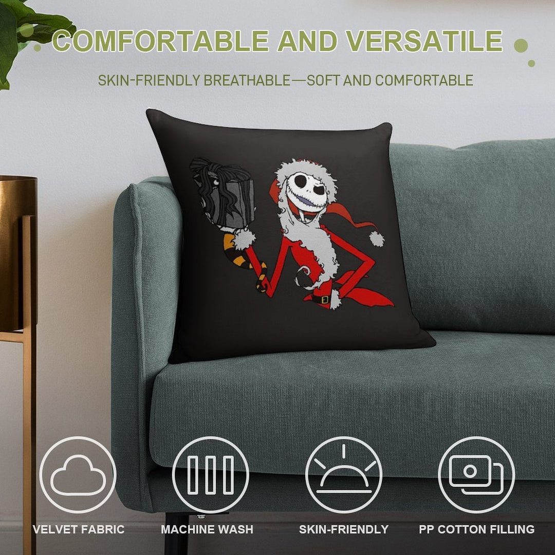 The Nightmare before Christmas Soft Ultra-Soft Texture Throw Pillow