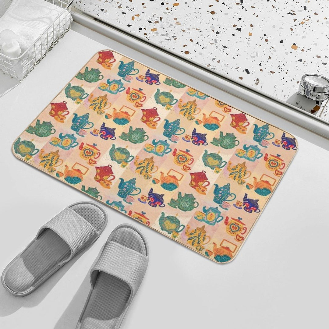 Tea Pots  Stain-Proof Bath Mat