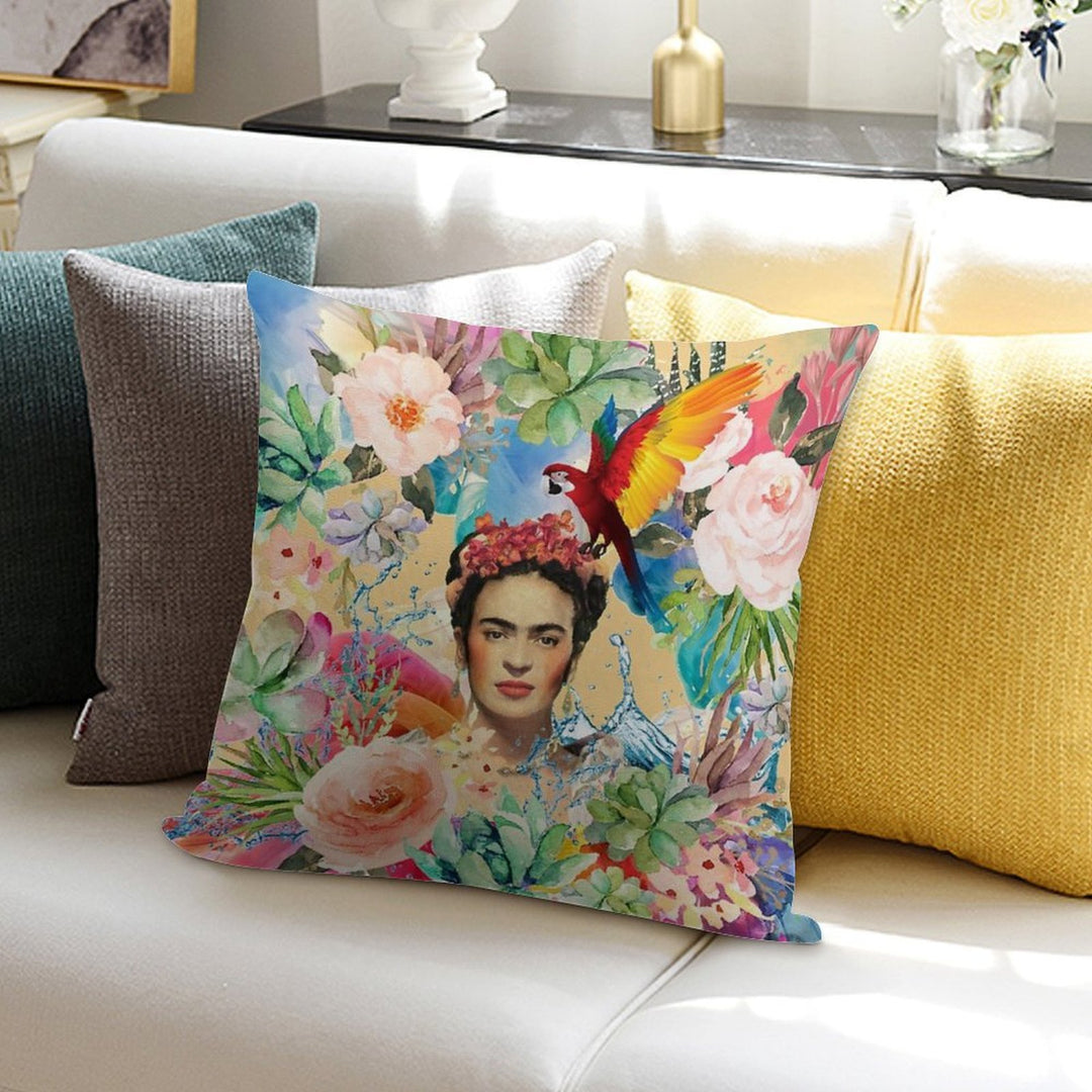Frida Kahlo Soft Luxury Feel Throw Pillow