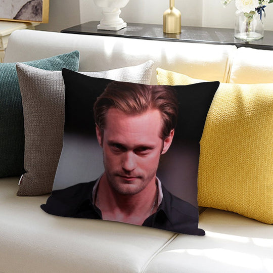 Alexander Skarsgard 2 Soft Fade-Resistant Throw Pillow